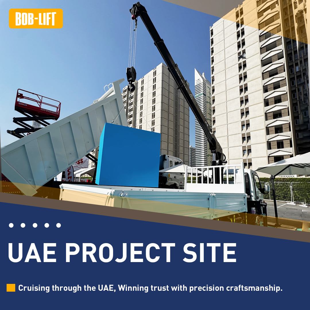 BOB-LIFT Truck-mounted Cranes Support Infrastructure Construction in The United Arab Emirates