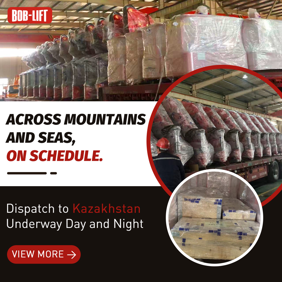 BOB-LIFT Truck-mounted Cranes Are about To Be Shipped Overseas in Large Quantities.